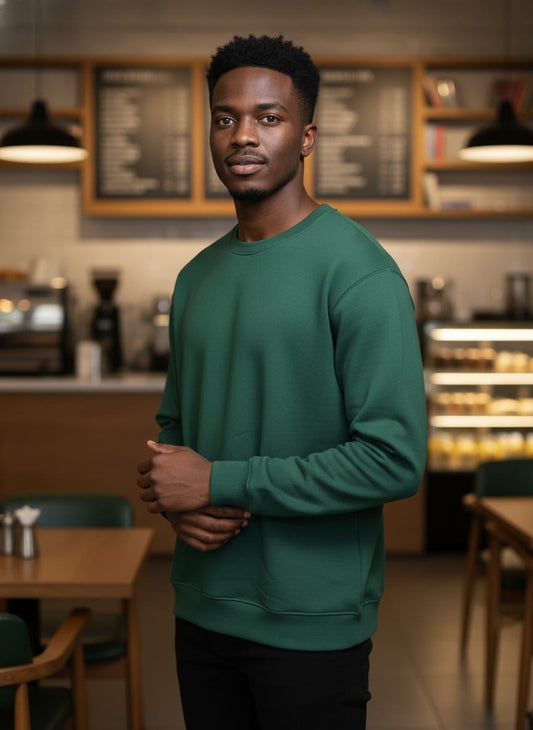 Plain Men Sweat shirt (Green)