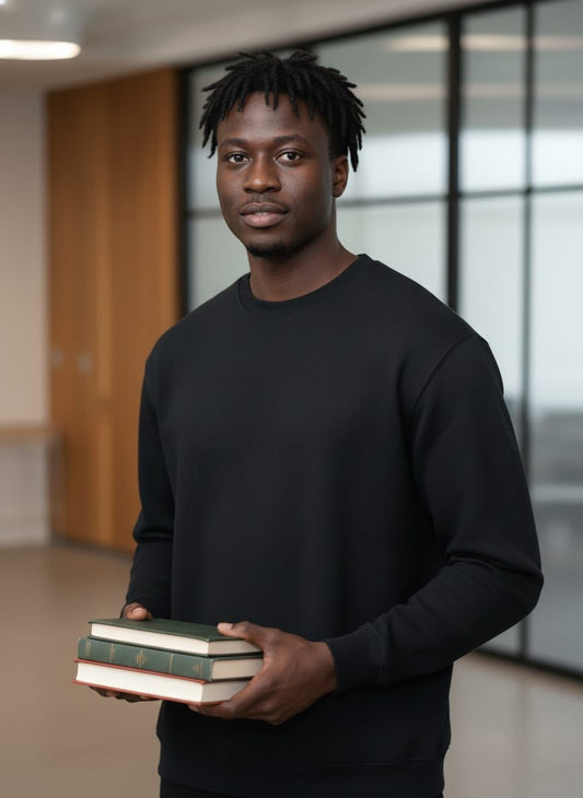 Plain Men Sweat shirt (Black)