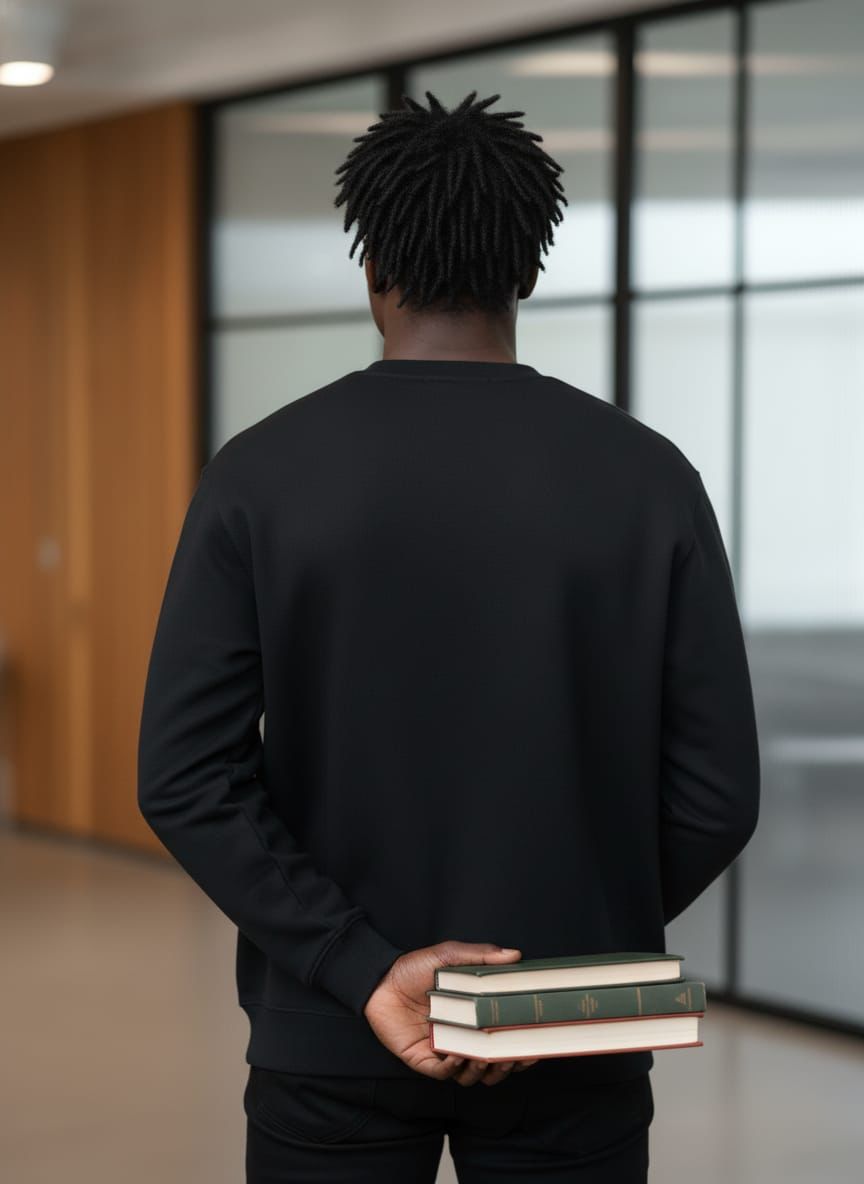 Plain Men Sweat shirt (Black)