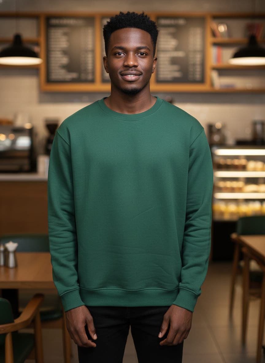 Plain Men Sweat shirt (Green)
