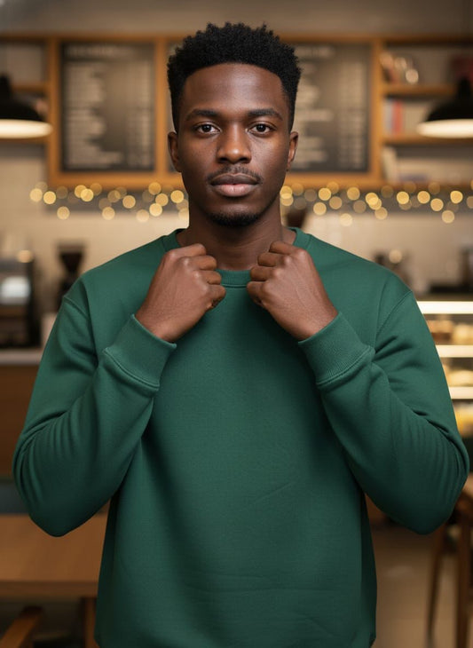 Plain Men Sweat shirt (Green)