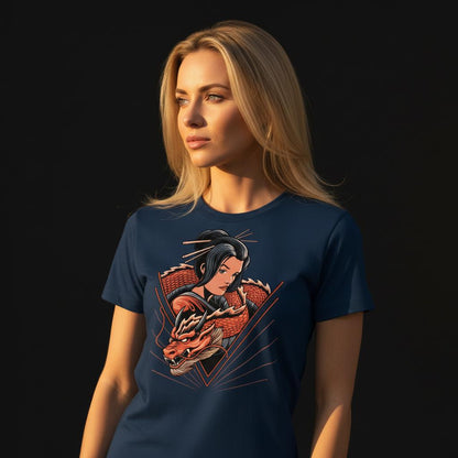 Dragon Empress Tee – Mythic Illustrative Artwork for Women