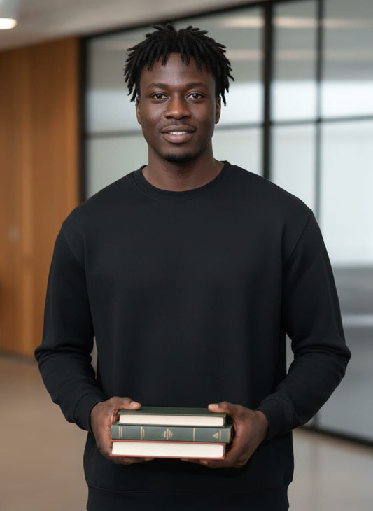 Plain Men Sweat shirt (Black)