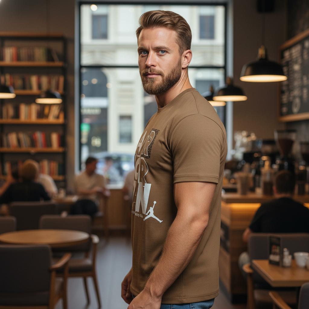 Vintage Sports-Inspired T-Shirt – Premium Casual Fit