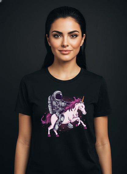 Space Explorer Unicorn Tee For Women