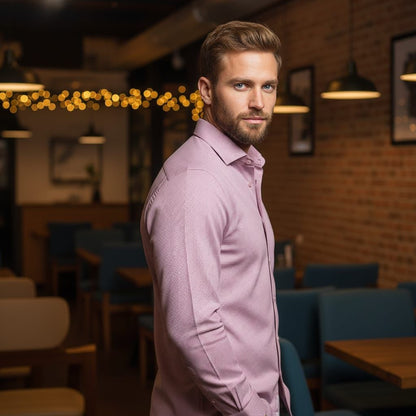Premium Pink Texture Shirt – Clean & Sophisticated Look