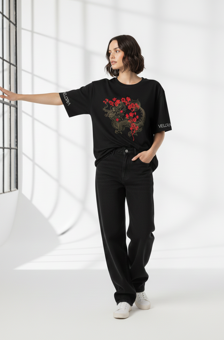 Velora Dragonfall Oversized T-Shirt