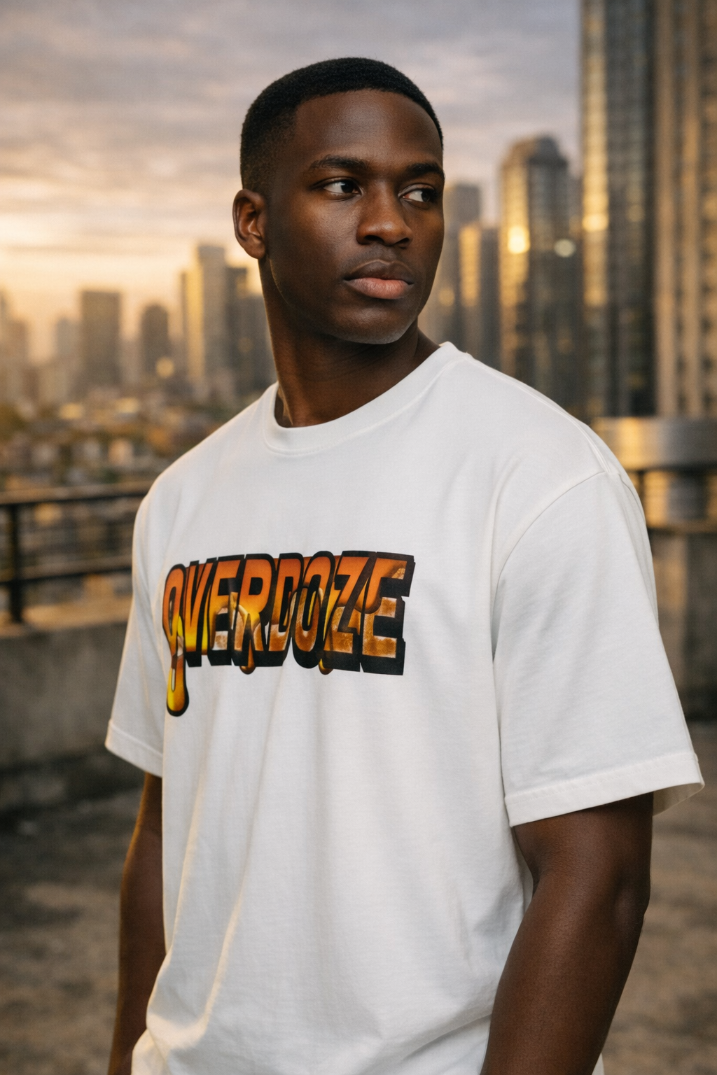 Alpha Wolf Royal Back Graphic Oversize Tee