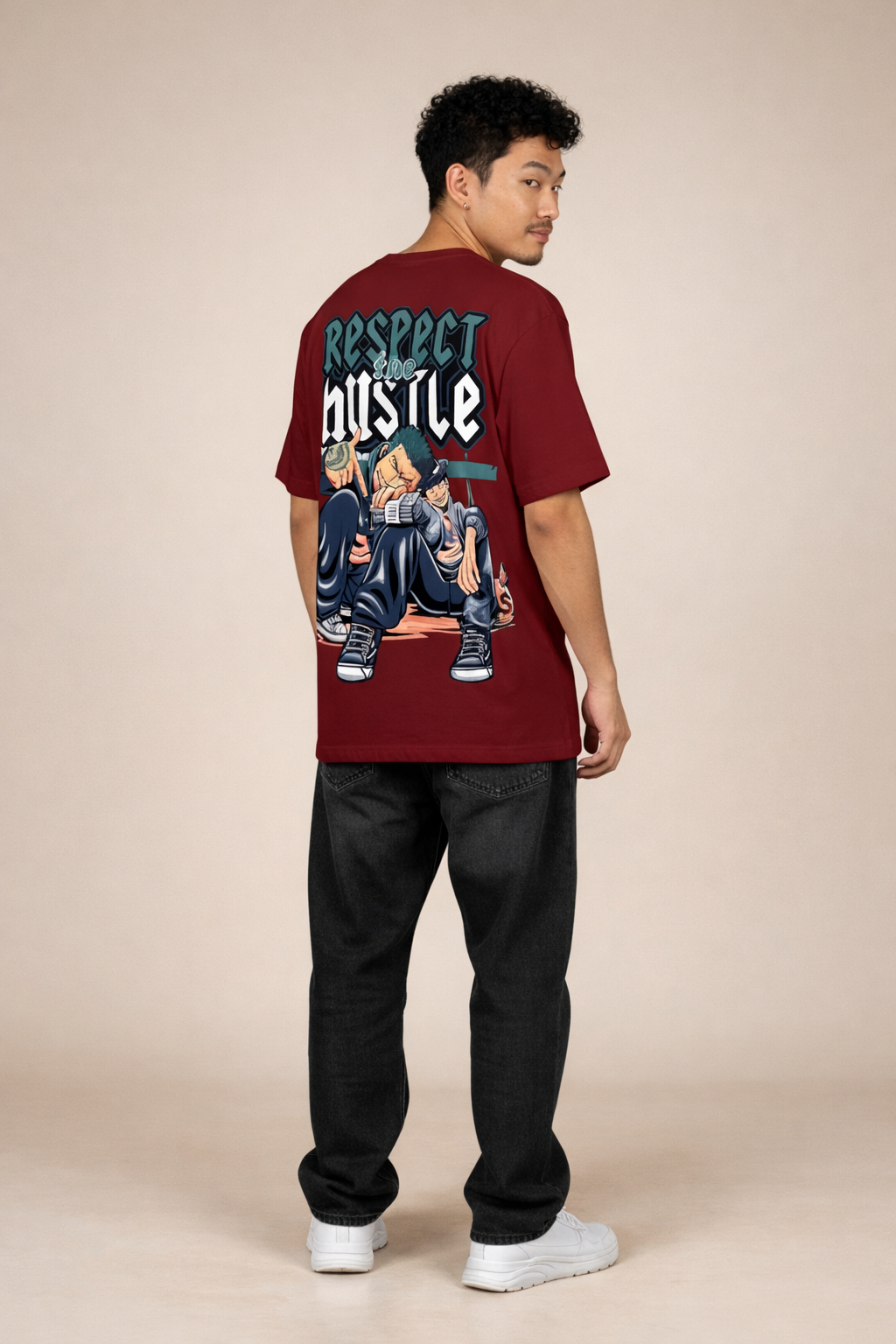 Respect the Hustle – Oversized Streetwear Tee