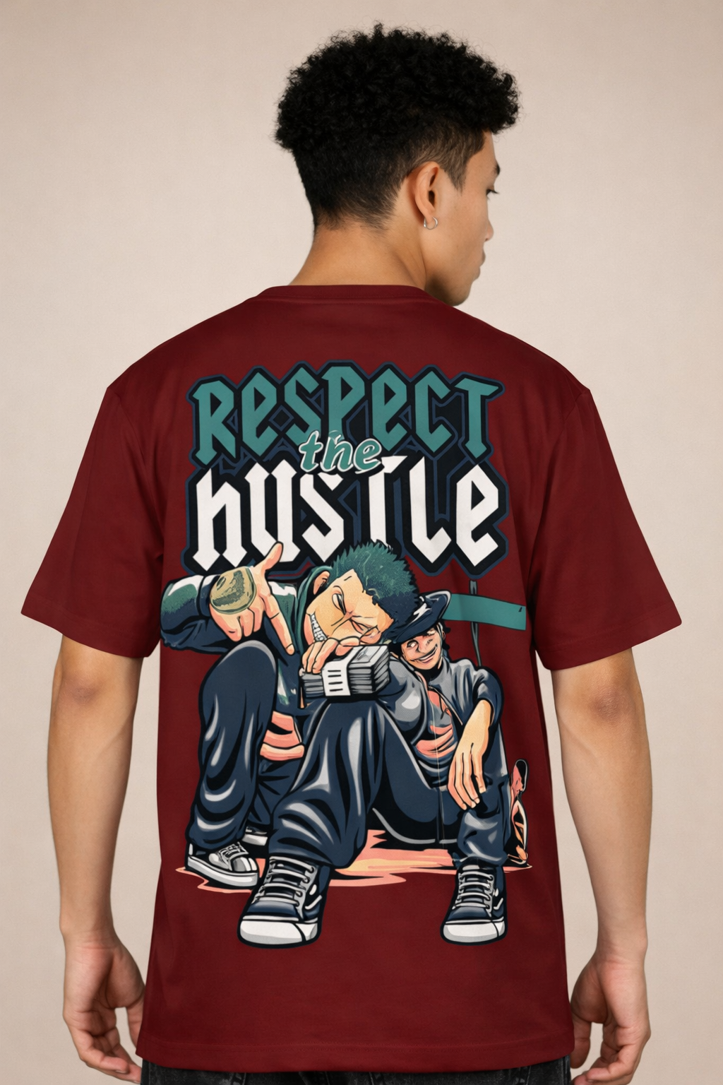 Respect the Hustle – Oversized Streetwear Tee