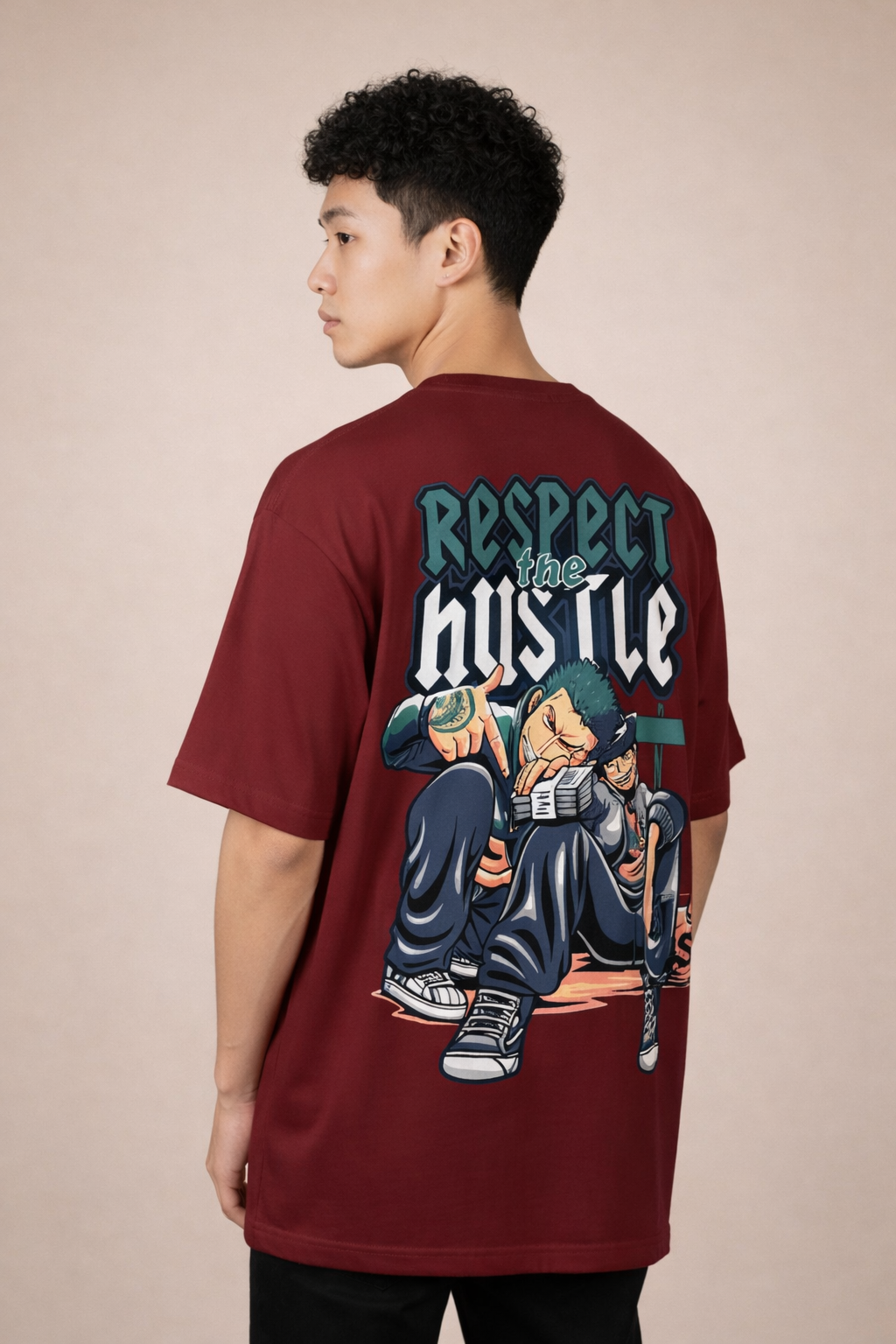 Respect the Hustle – Oversized Streetwear Tee