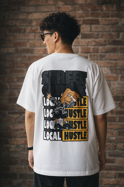 Street Culture Local Hustle Graphic Oversize Tee