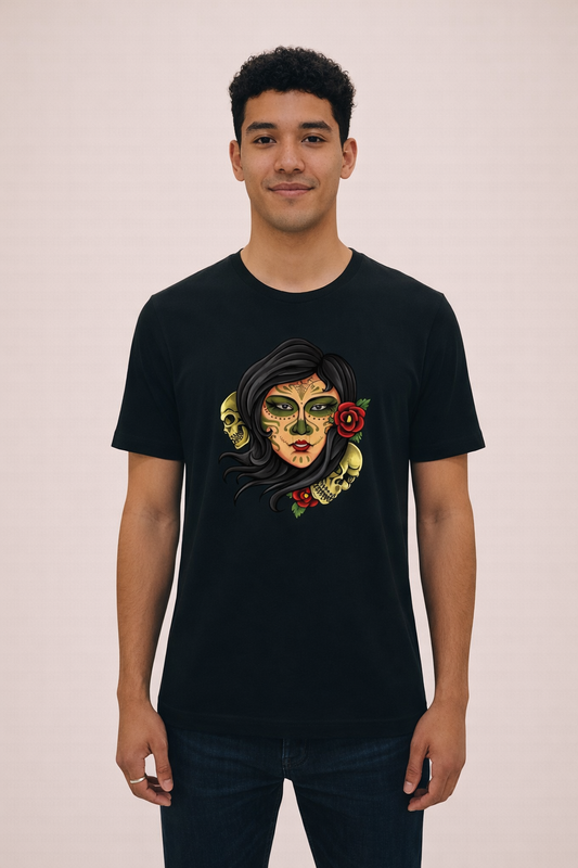 Día de Muertos Sugar Skull Graphic Tee