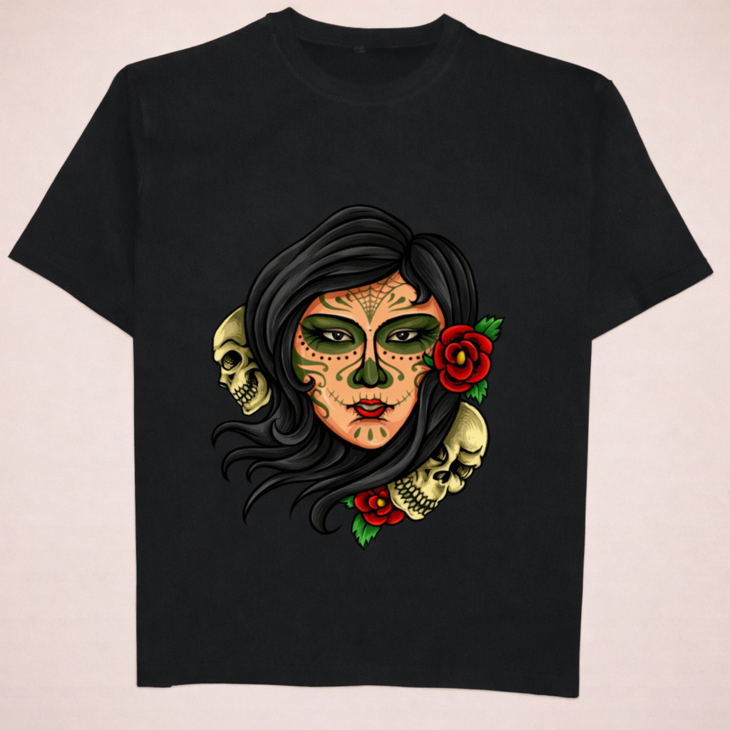 Día de Muertos Sugar Skull Graphic Tee