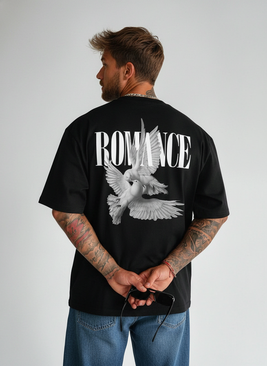 The "Romance" Dove Oversize graphic Tee
