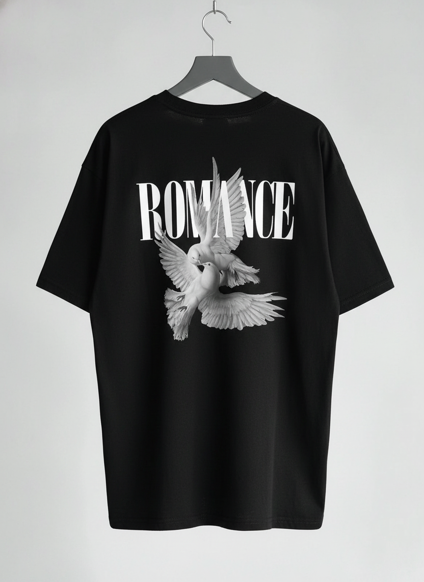The "Romance" Dove Oversize graphic Tee
