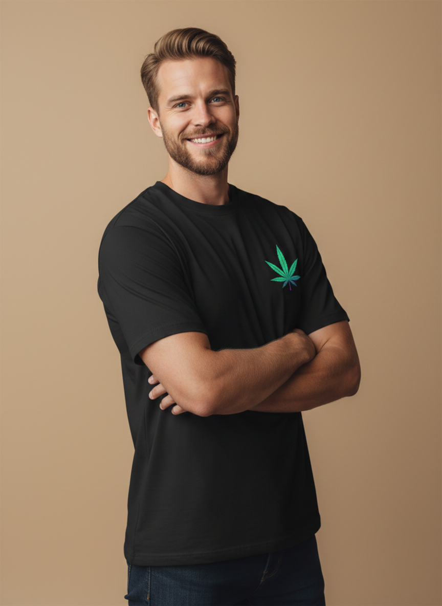 Neon Mystic Hand Oversized Tee – Trippy Aura Graphic