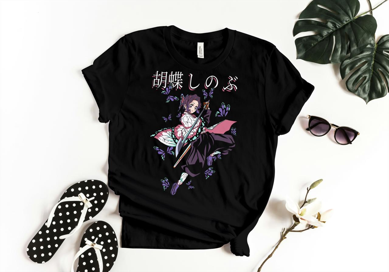 Butterfly Blade Anime Regular Fit Graphic T-Shirt