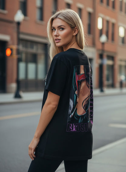 ILLUSION Cyberpunk Visor Oversize T-Shirt