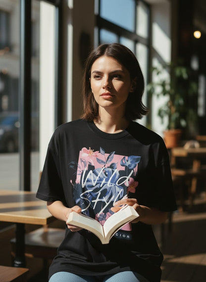 Midnight Botanical "Wild Style" Oversize Streetwear