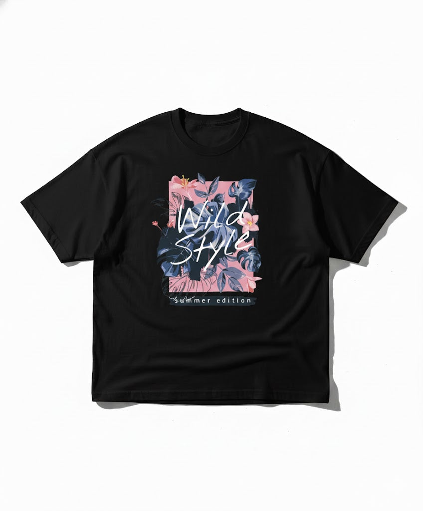 Midnight Botanical "Wild Style" Oversize Streetwear