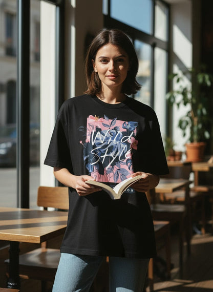 Midnight Botanical "Wild Style" Oversize Streetwear