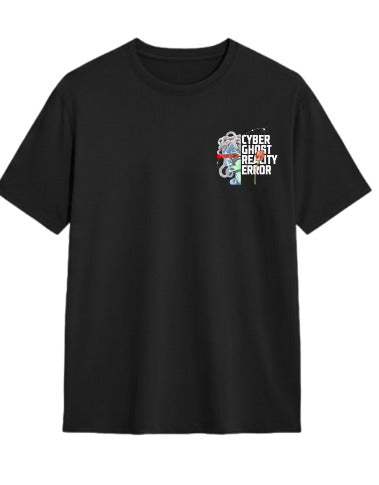 Cyber Ghost Reality Error Oversized Streetwear T-Shirt