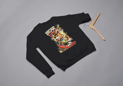 Cool Bear Skater Graphic Sweatshirt For Men