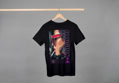 ILLUSION Cyberpunk Visor Oversize T-Shirt