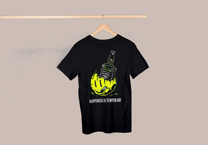 Happiness Is Temporary Melting Smiley Regular Fit Tee