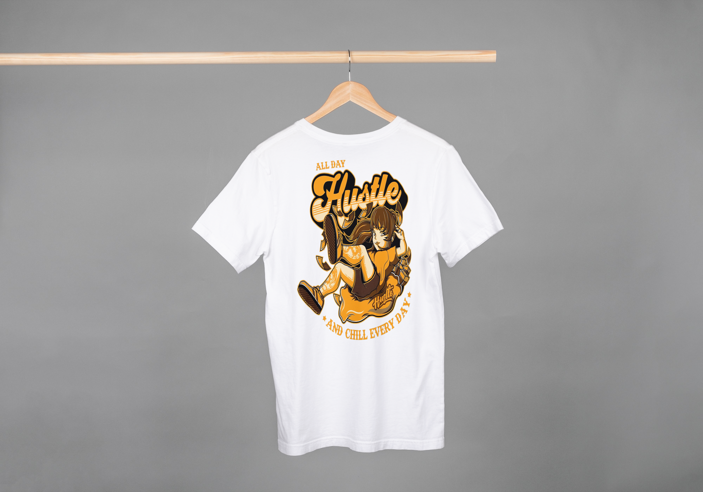 Hustle & Chill Everyday Graphic T-Shirt