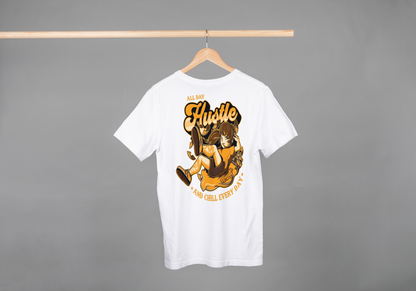 Hustle & Chill Everyday Graphic T-Shirt