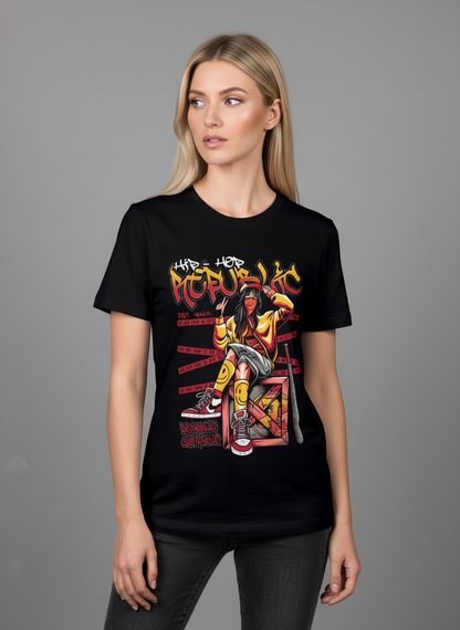 Hip Hop Attitude Graphic Streetwear T-Shirt