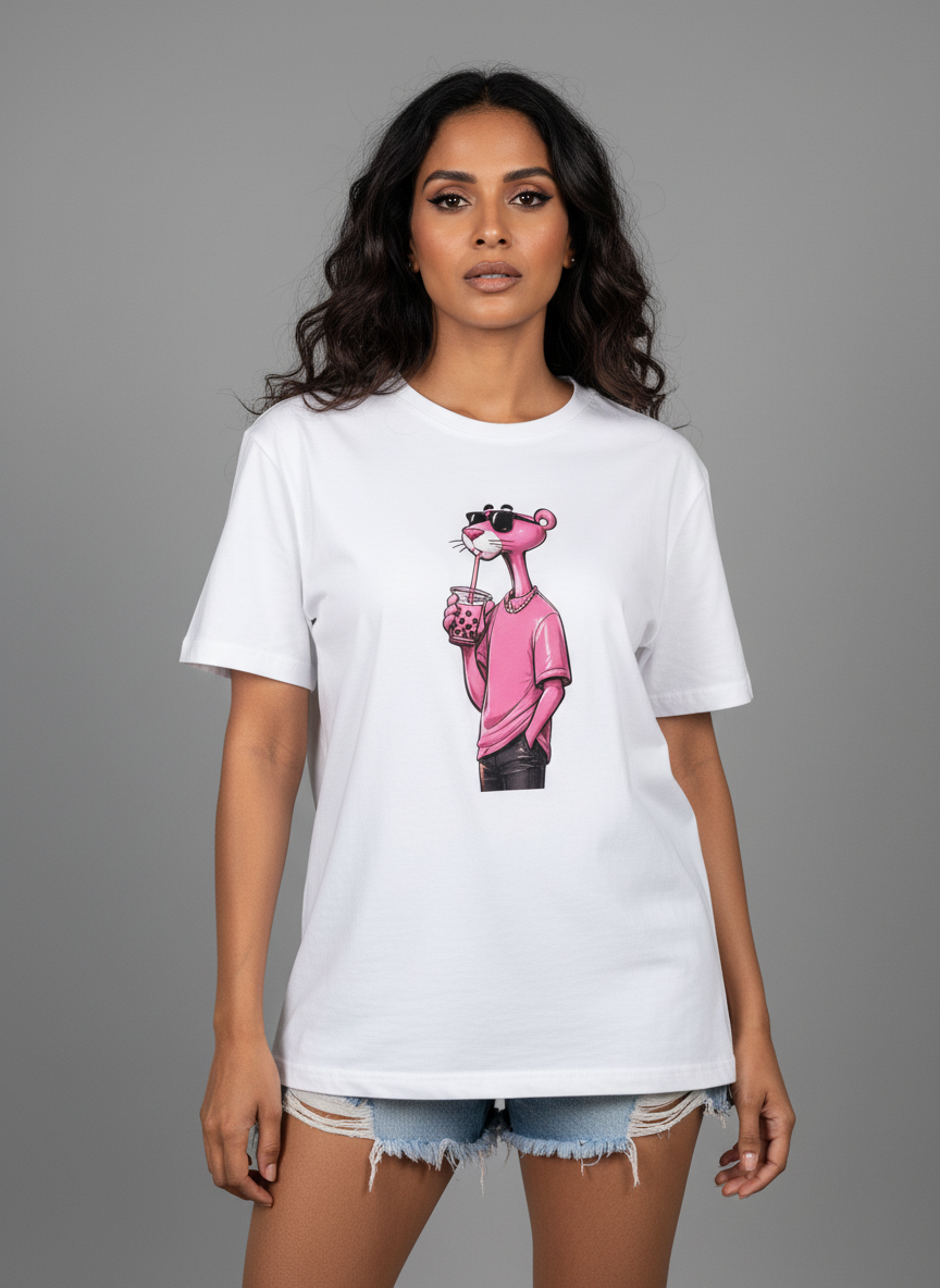 Pink Panther Drip Oversize Tee