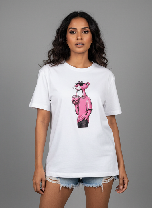 Pink Panther Drip Oversize Tee