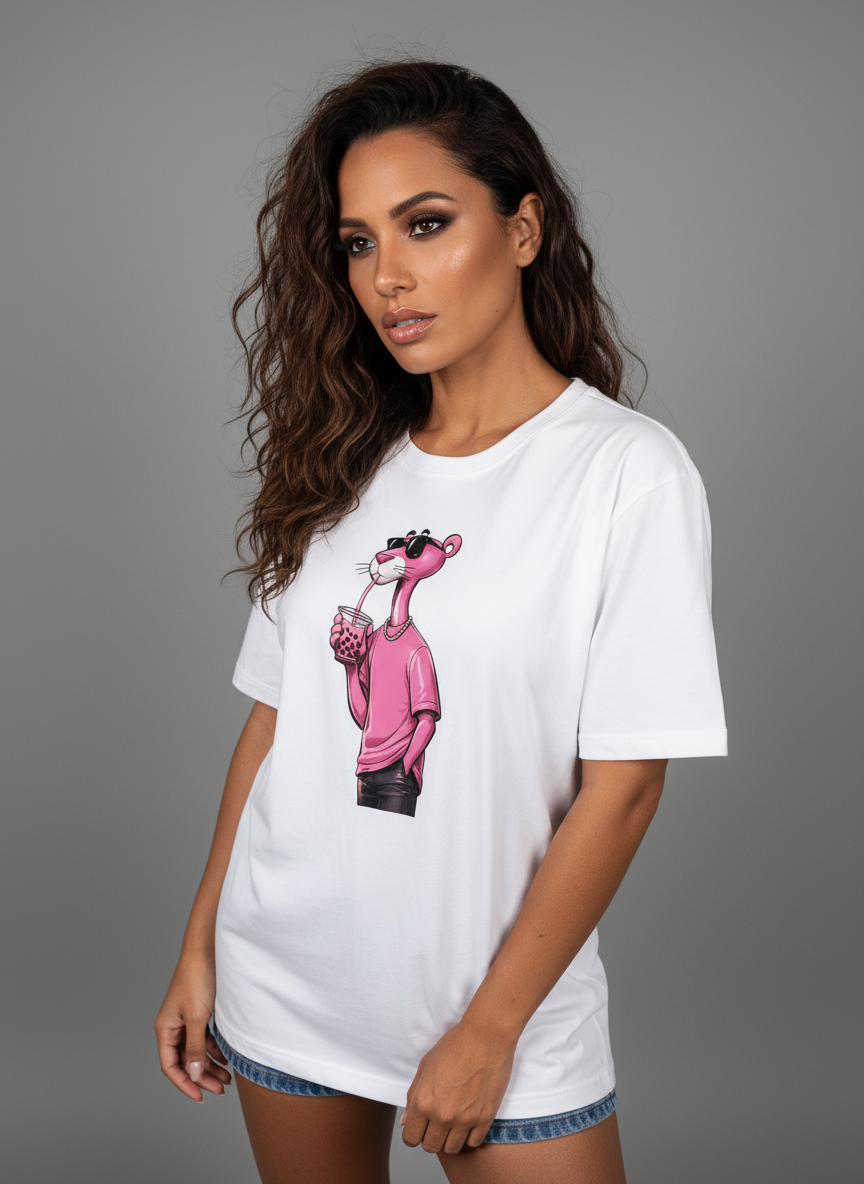 Pink Panther Drip Oversize Tee