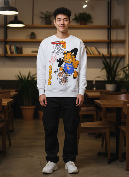 Garfield Slam Dunk Basketball Sweatshirt