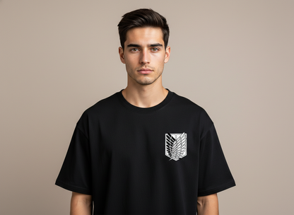 Levi Ackerman Front and Back Print Oversized T-Shirt