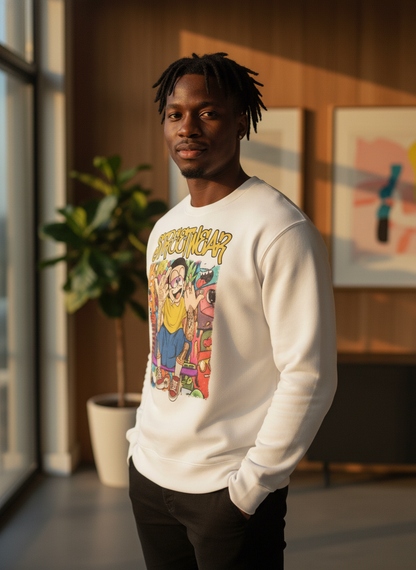 "STREETWEAR" Maximalist Cartoon Crewneck