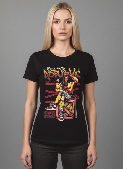 Hip Hop Attitude Graphic Streetwear T-Shirt