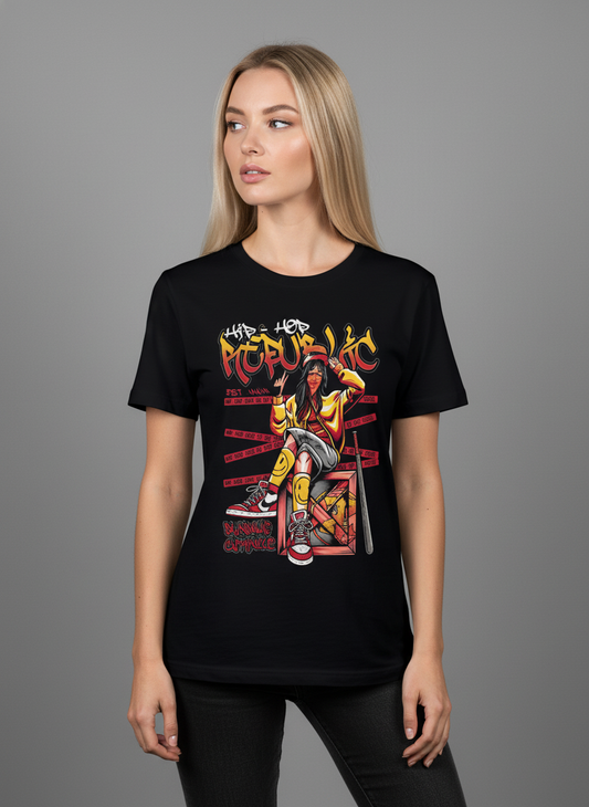 Hip Hop Attitude Graphic Streetwear T-Shirt