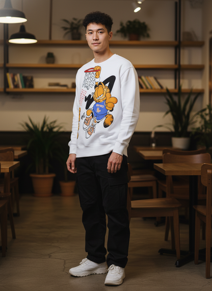 Garfield Slam Dunk Basketball Sweatshirt