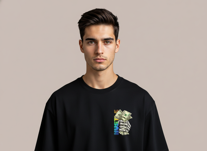 Respect & Hustle Streetwear Graphic Oversize T-Shirt