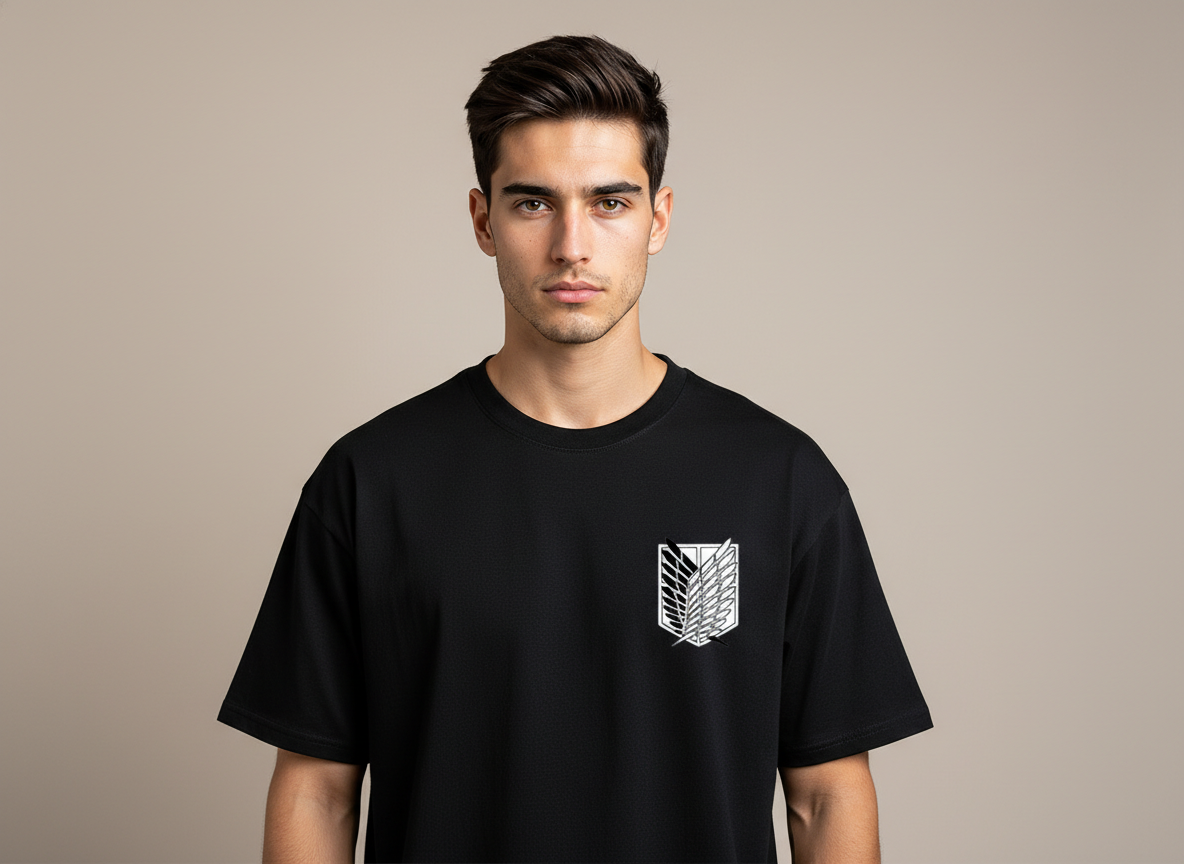 Levi Ackerman Front and Back Print Oversized T-Shirt